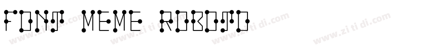Font Meme Roboto字体转换